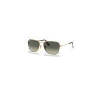 Ray-Ban Caravan Gafas De Sol Oro Arista Montura Gris Lentes 58-15