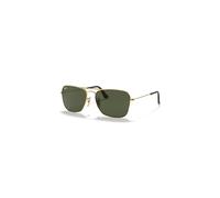 Ray-Ban Caravan Gafas De Sol Oro Arista Montura Verde Lentes 55-15