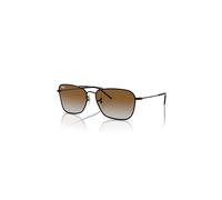 Ray-Ban Caravan Reverse Gafas De Sol Negro Montura Marrón Lentes 58-15