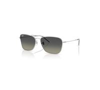 Ray-Ban Caravan Reverse Gafas De Sol Plateado Montura Gris Lentes 61-15