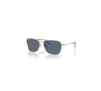 Ray-Ban Caravan Reverse Gafas De Sol Rose Gold Montura Azul Lentes 58-15