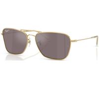 Ray-Ban Caravan Reverse Gafas De Sol Oro Arista Montura Rosa Lentes Polarizado 61-15