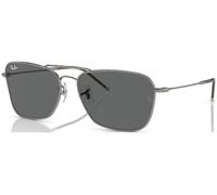 Ray-Ban Unisex Sunglass RBR0102S Caravan Reverse - Color del Marco: Gunmetal, Color de la Lente: Gris Oscuro