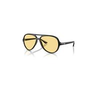 Ray-Ban Cats 5000 Classic Summer Capsule Gafas De Sol Negro Montura Amarillo Lentes 59-13