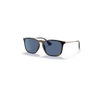 Ray - Ban Hombre RB4187 CHRIS 639080 Gafas de sol Inyectado Tortuga Azul Cuadrada Normal
