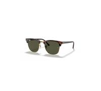 Ray-Ban Clubmaster Classic Gafas De Sol Tortuga Sobre Dorado Montura Verde Lentes 49-21