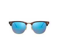 Ray - Ban Unisex Ray - Ban RB3016 CLUBMASTER 114517 Gafas de sol Acetato Tortuga Azul Cuadrada Normal Flash