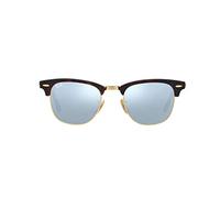 Ray-Ban Clubmaster - Gafas de sol para hombre, Marrón (Marco: Havana, Vidrio: Plateado Flash 114530), 51 milímetros