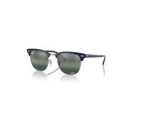Ray-Ban Clubmaster Metal Chromance Gafas De Sol Plateado Sobre Azul Montura Plateado Lentes Polarizado 51-21