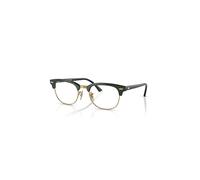 Ray-Ban Clubmaster Optics Negro Montura Transparente Lentes Polarizado 49-21