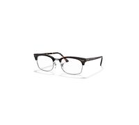 Ray-Ban Clubmaster Square Optics Habana Montura Transparente Lentes 52-21