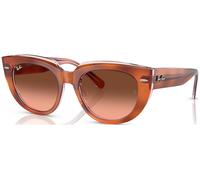 Ray-Ban Mujer Sunglass RB2286 Doreen - Color del Marco: Rojo Habana sobre transparente multicolor, Color de la Lente: Rosa y marrón degradado