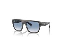 Ray-Ban Drifter Gafas De Sol Gris A Rayas Montura Azul Lentes 57-20