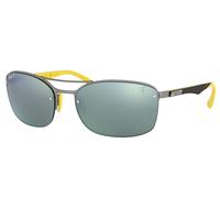 Ray Ban Escuderia Ferrari Rb3617m F003 / H1 62-18 Pistola Amarillo Plata Espejo