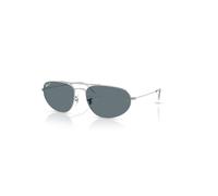 Ray-Ban Explorer Iv Gafas De Sol Plateado Montura Azul Lentes Polarizado 60-18