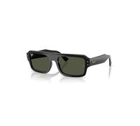 Ray-Ban Flacko Bio-based Gafas De Sol Negro Montura Verde Lentes 53-20