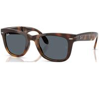 Ray - Ban Hombre RB4105 FOLDING WAYFARER 710/R5 Gafas de sol Nylon Tortuga Azul Cuadrada Normal