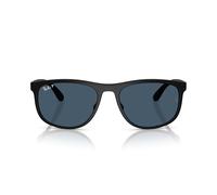 Ray-Ban Gafas de sol cuadradas unisex Rb4468 Liteforce, Arena Negro/Azul Polarizado Urban Storm Ce Chromance, 59 mm