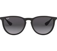 Ray-Ban Gafas de sol, Erika, Negro (622/8G), con lente Gris Degradada