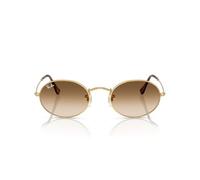 Ray-Ban Gafas de sol ovaladas Rb3547, Dorado/marrón degradado transparente, 54 mm