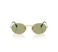 Ray-Ban Gafas de sol ovaladas Rb3547, Dorado/verde botella, 51 mm