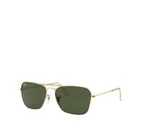 Ray - Ban Unisex Ray - Ban RB3136 CARAVAN 001 Gafas de sol Metal Oro G15 Cuadrada Normal