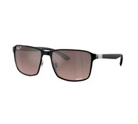 Ray - Ban Unisex Ray - Ban RB3721CH 186/5J Gafas de sol Metal Negro Gris Cuadrada Polarizado Espejo
