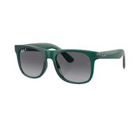 Ray-Ban Justin Kids Gafas De Sol Verde Ópalo Montura Gris Lentes Polarizado 48-16