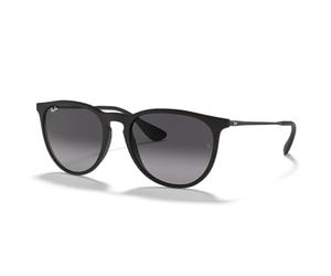 Ray-Ban Gafas De Sol Polarizadas Para Mujer Erika - 54Mm Rubber Negro-Light Gris (Default, Negro)