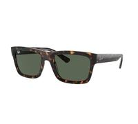 Ray-Ban Gafas de sol rectangulares Rb4396 Warren para hombre, Habana/Verde Oscuro, 54 mm