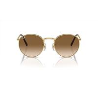 Ray-Ban New Round Gafas De Sol Oro Arista Montura Marrón Lentes 53-21