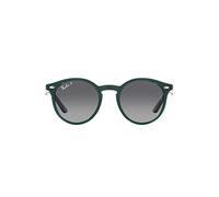 Ray-Ban Gafas de sol redondas RJ9064s para niños, Verde ópalo/gris degradado polarizado, 44 mm