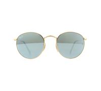Ray-Ban Gafas de Sol Round Flat Lenses 3447N 001/30 Oro Gris Flash Espejo 50mm