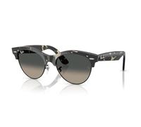 Ray-Ban Gafas de sol unisex color gris Havana con montura negra, lentes degradados grises, 54 mm