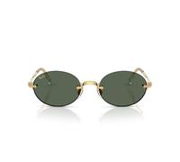 Ray-Ban Gafas de sol unisex EVOLUTION sin montura, Arista Gold - Verde oscuro, 54 mm