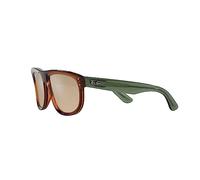 Ray-Ban Gafas de sol unisex Rbr0501s Boyfriend Reverse, Marrón claro, Transparente/Marrón oscuro, Espejo, Oro Claro, 56 mm