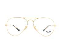 Ray-Ban Gafas Marcos 6489 Aviator 2500 Oro 58mm Metal Hombres