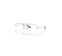 Ray-Ban General Gaze Optics Plateado Montura Transparente Lentes Polarizado 56-17