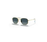 Ray - Ban Unisex Ray - Ban RB3548N HEXAGONAL 91233M Gafas de sol Metal Oro Azul Geométrico Normal