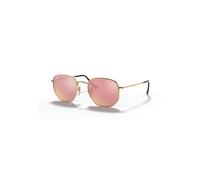 Ray-Ban Hexagonal Flat Lenses Gafas De Sol Oro Arista Montura Marrón Lentes 54-21