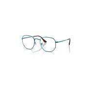 Ray-Ban Hexagonal Optics Azul Montura Transparente Lentes Polarizado 48-21
