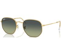 Ray-Ban Hexagonal Gafas De Sol Oro Arista Montura Verde Lentes 54-21