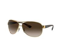 Ray - Ban Hombre Ray - Ban RB3386 RB3386 001/13 Gafas de sol Acero Oro Marrón Piloto Normal Sombreado