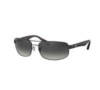Ray - Ban Hombre Ray - Ban RB3445 RB3445 006/11 Gafas de sol Metal Negro Gris Cuadrada Normal Sombreado