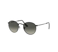 Ray - Ban Hombre RB3447N ROUND METAL 002/71 Gafas de sol Metal Negro Gris Redonda Normal Sombreado