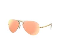 Ray - Ban Hombre Ray - Ban RB3449 RB3449 001/2Y Gafas de sol Metal Oro Marrón Piloto Normal