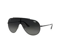 Ray - Ban Hombre Ray - Ban RB3597 WINGS 002/11 Gafas de sol Metal Negro Gris Piloto Normal Sombreado