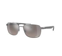 Ray - Ban Hombre Ray - Ban RB3701 004/5J Gafas de sol Acero Gris Gris Cuadrada Polarizado