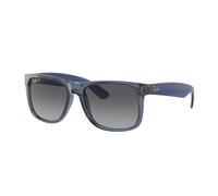 Ray - Ban Hombre Ray - Ban RB4165 JUSTIN 6596T3 Gafas de sol Nylon Azul Gris Cuadrada Polarizado Sombreado