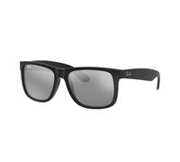 Ray - Ban Hombre Ray - Ban RB4165F JUSTIN 622/6G Gafas de sol Nylon Negro Plata Cuadrada Normal Espejo